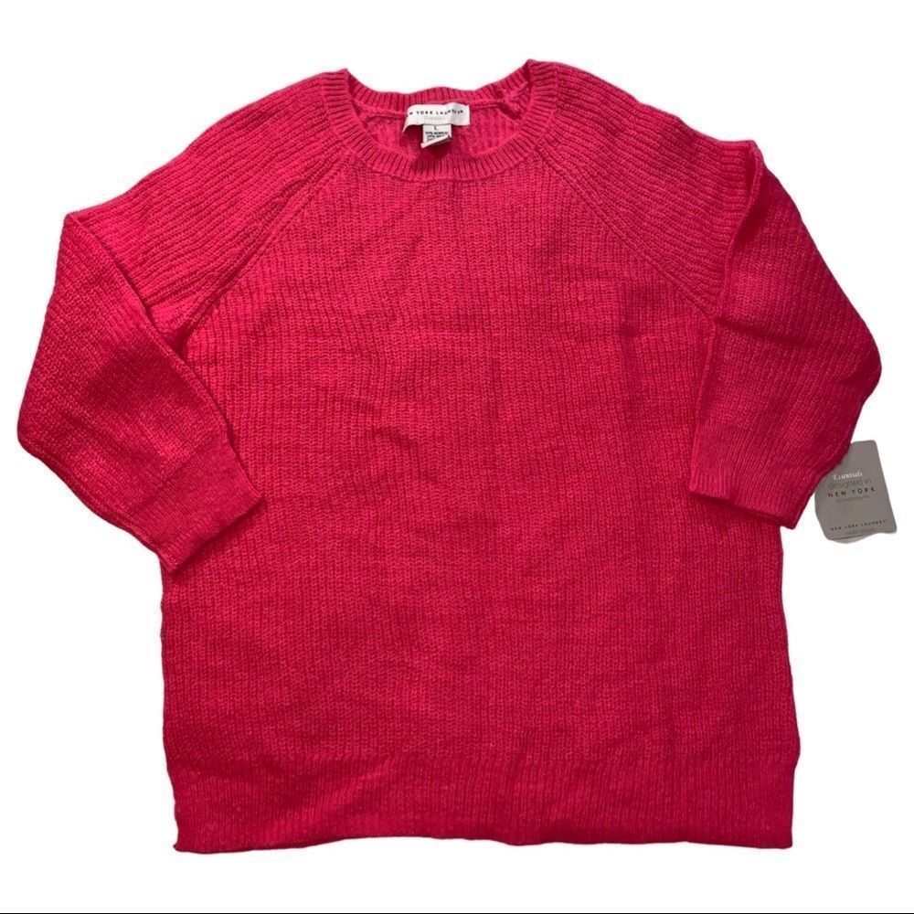 NWT New York Laundry Wool Blend Athleisure Wear Warm & Cozy Comfy Sweater